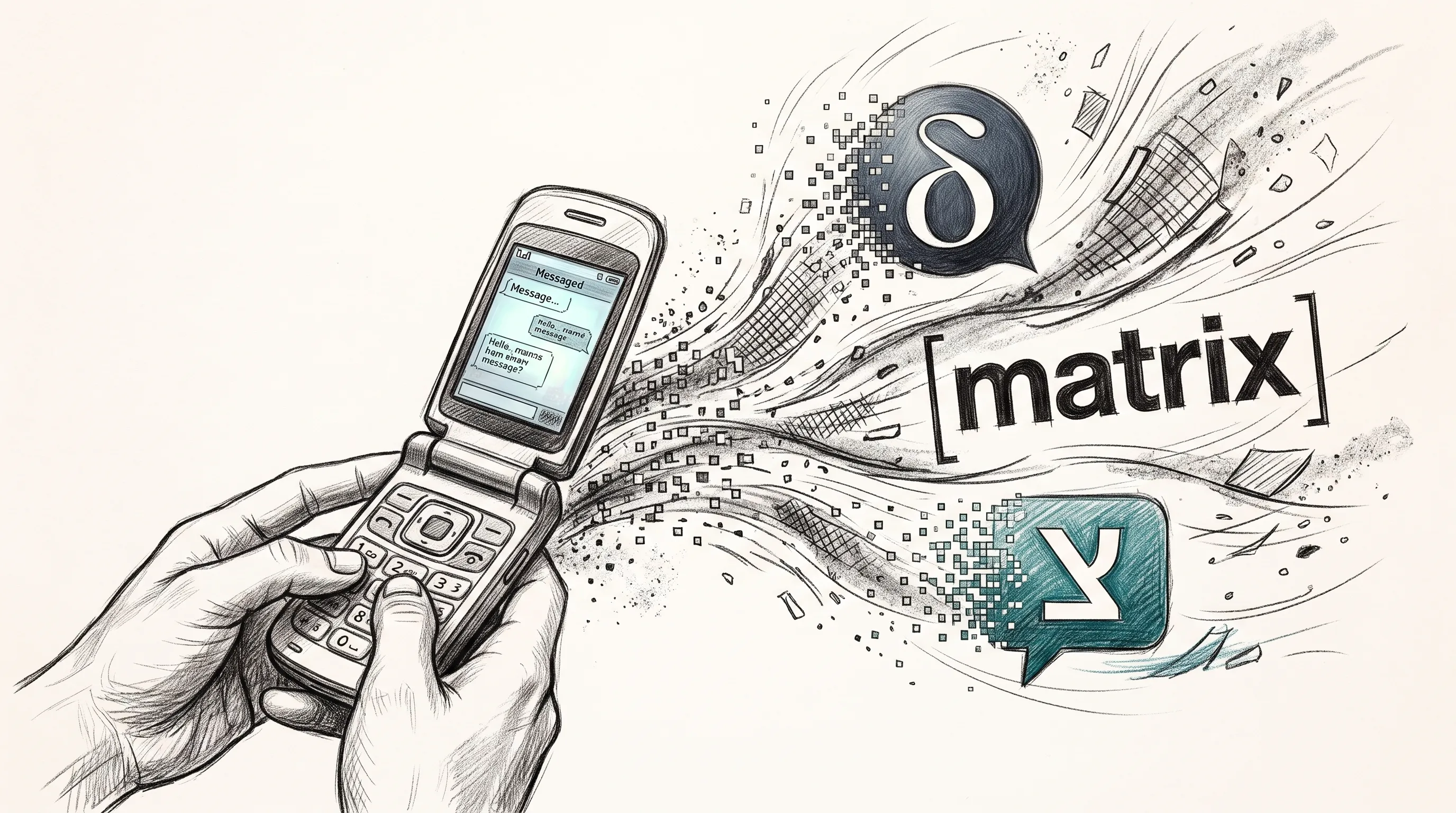 Messaging on a flip phone